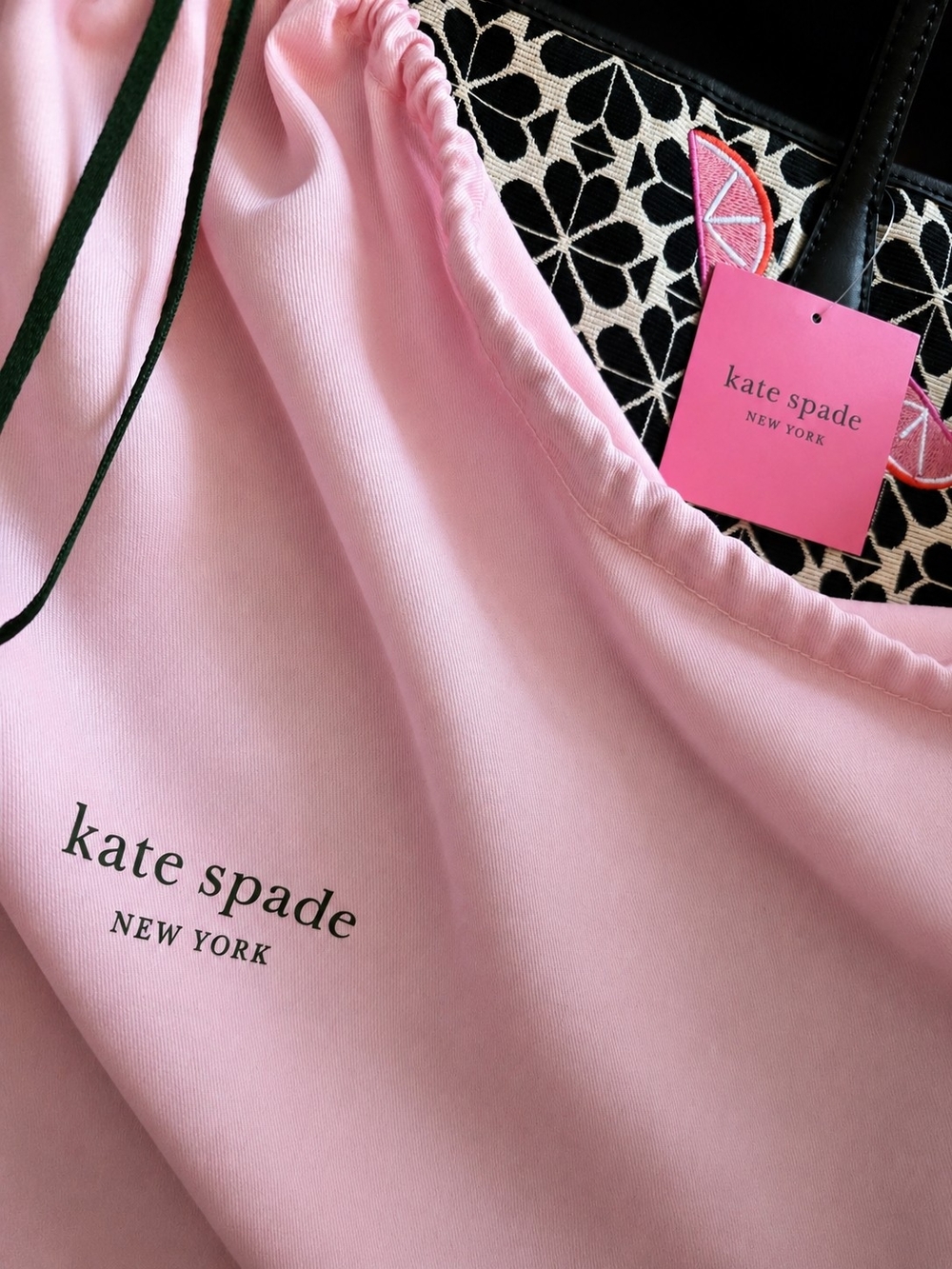 Kate Spade Flower Jacquard Grapefruits Market Medium Tote NWT